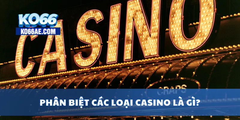 Phân biệt các loại casino là gì?